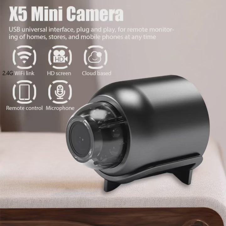Mini WiFi Hidden Camera – Full HD 1080P with Night Vision & Motion Detection